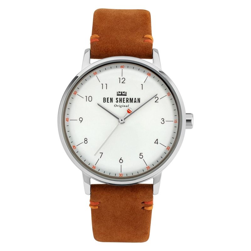 Ben Sherman da Uomo Orologio di Design London Portobello WB059BRN Nero Argento e