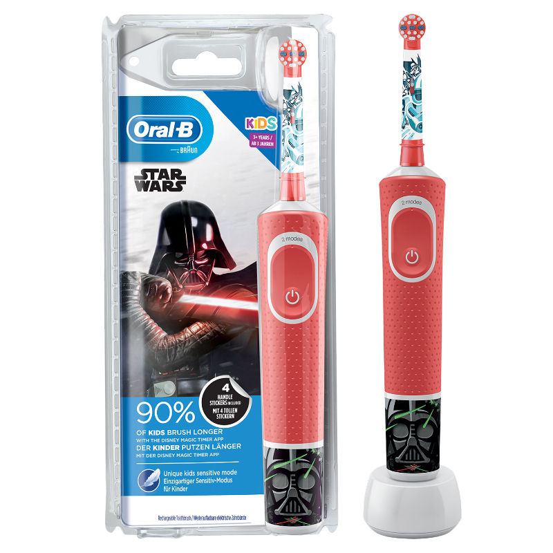 Oral B Kids Electric Rechargeable Toothbrush Featuring Star Wars Characters