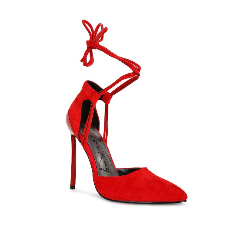 London Rag Solid Red Heels (EURO 38)