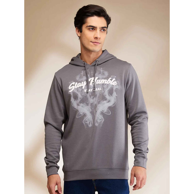 Being Human Mens Dk.Grey Hoodies (4XL)