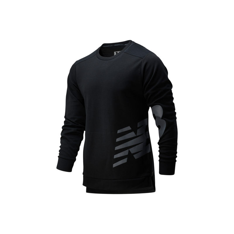 New Balance Men Black Sweatshirt (XL)