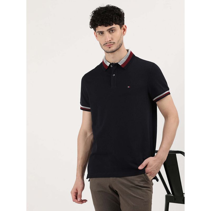 Tommy Hilfiger Two Tone Shado Collar Polo T-shirt (S)