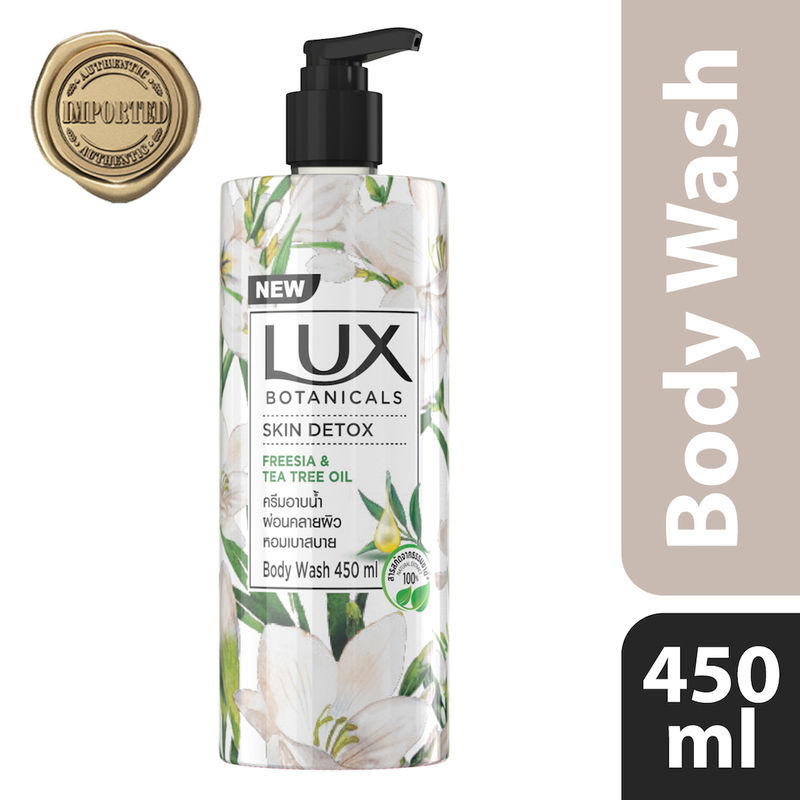 Buy Lux Skin Detox Freesia & Tea Tree Oil Body Wash Online