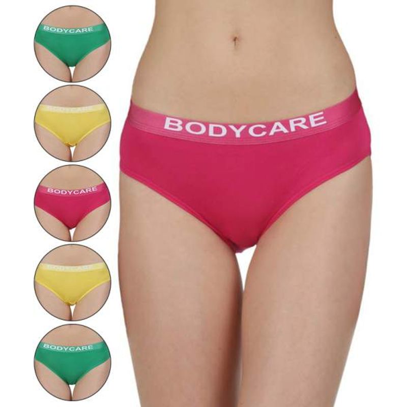 Bodycare Bikini Style Cotton Briefs In Assorted Colors (Pack Of 6)(M)