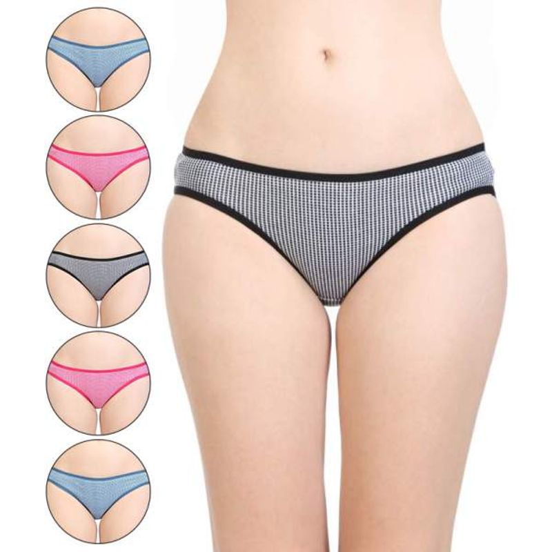 Bodycare Cotton Bikini Style Panty In Assorted Colors (Pack Of 6)(S)