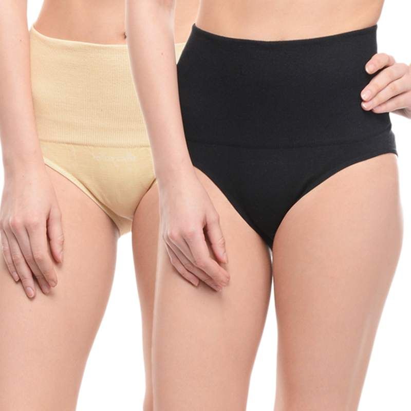 Bodycare Shaping Panty In Hipster Style Cotton Brief (Pack Of 2) - Multi-Color(XXL)