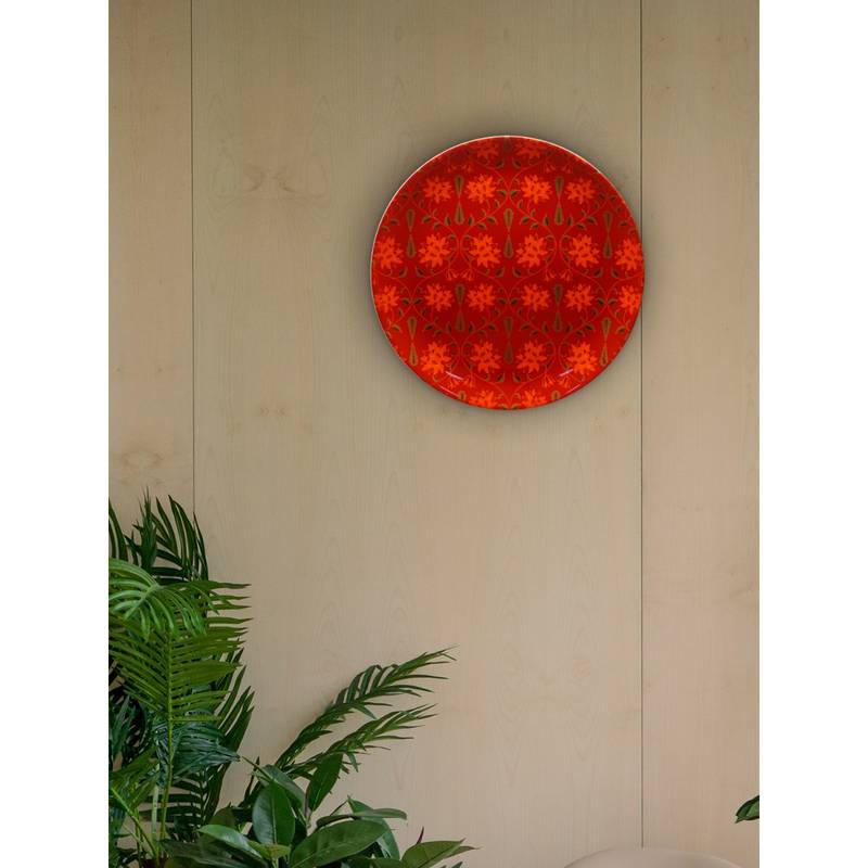 KOLOROBIA Babur Inspired Home Dcor Wall Plate 8 Inch