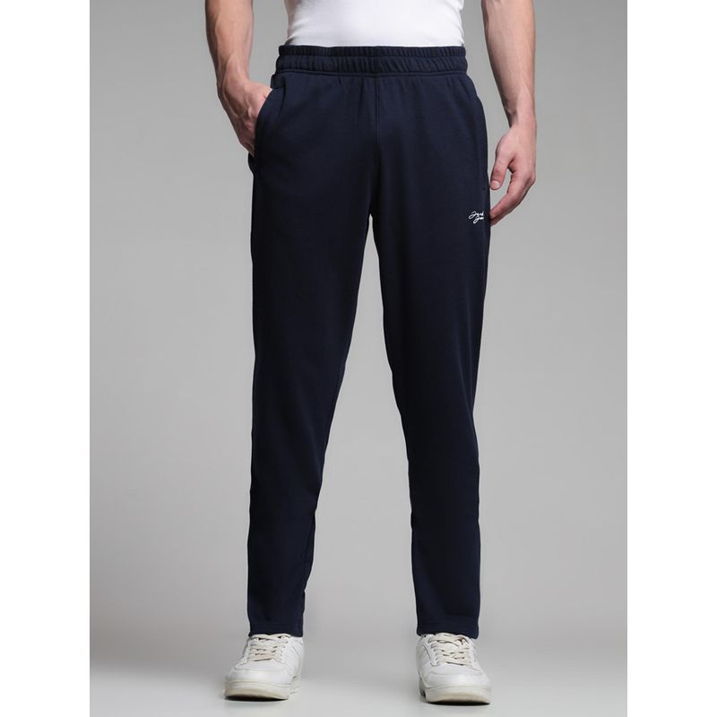 Jack & Jones Navy Blue Regular Fit Trackpant (2XL)