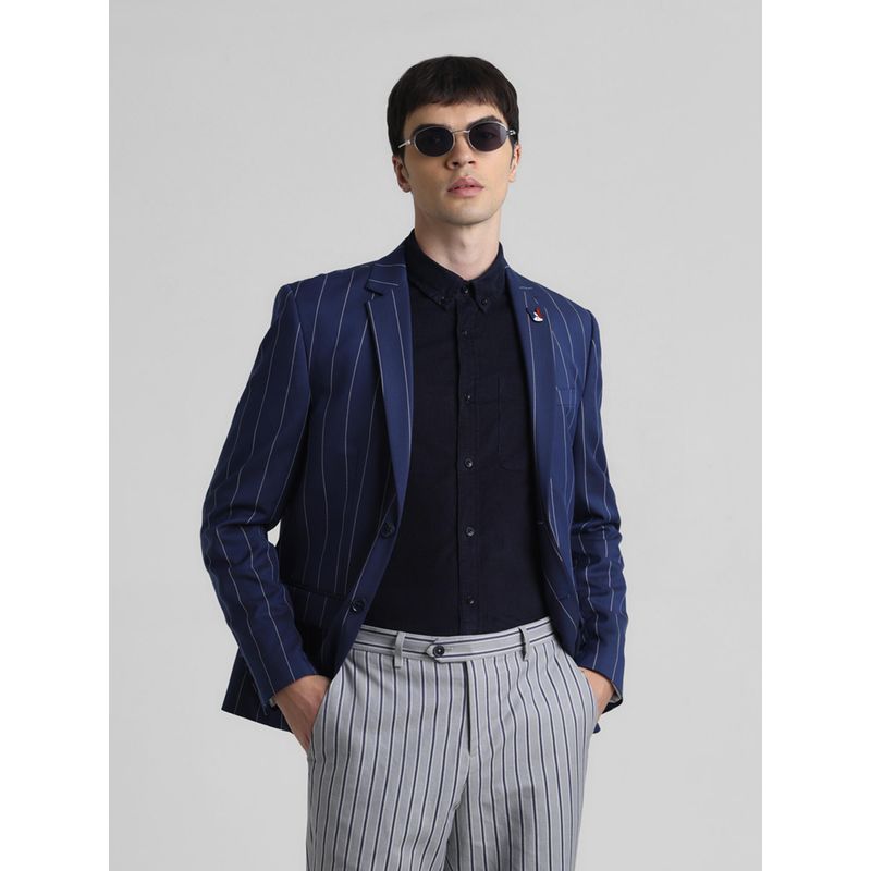 Jack & Jones Blue Slim Fit Stretch Blazer (XL)