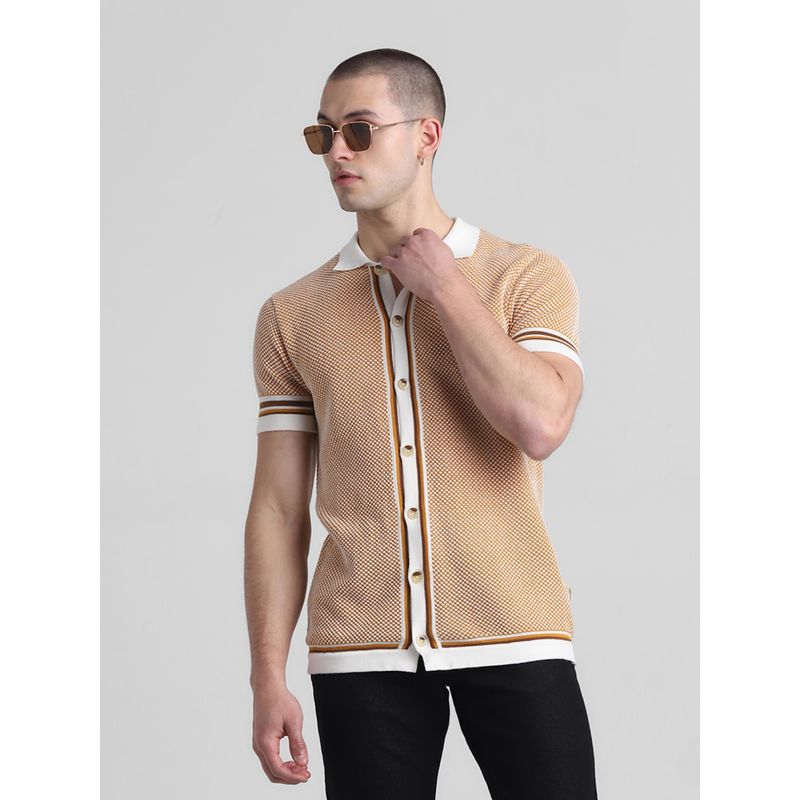 Jack & Jones Yellow Slim Fit Polo T-Shirt (2XL)