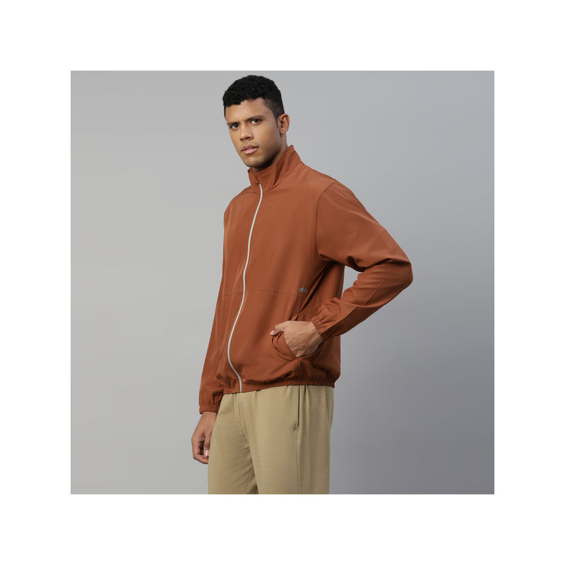 Dida Rust Athleisure Regular Comfort Dry-Fit Winter Everyday Activewear Sports Jacket (XL)