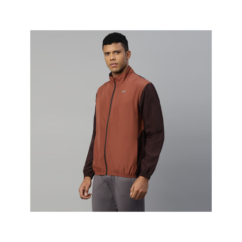 Dida Rust Athleisure Light Regular Comfort Dry-Fit Multi-Purpose Sports Jacket (L)