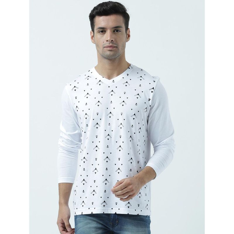 Huetrap Mens Printed Long Sleeves T-Shirt (L)