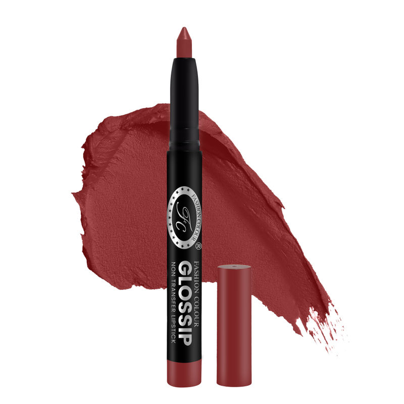 FASHION COLOUR Glossip Non-Transfer Lipstick - Spicy Ruby