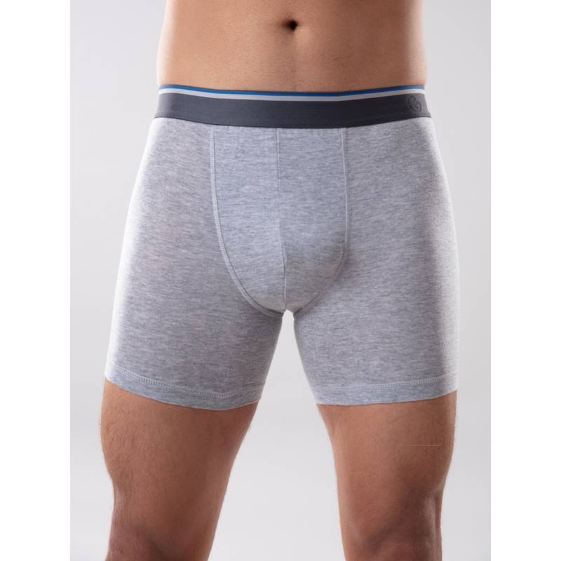 GLOOT Ultra-Soft Tencel Boxer Brief-GLI006-Grey Melange (L)