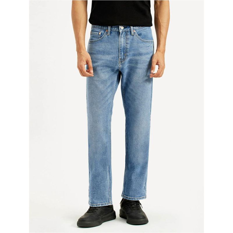Levi's Mens 505 Regular Fit Light-Blue Jeans (36)