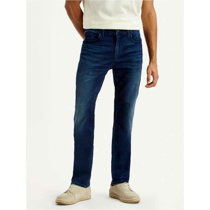 Levi's Mens 511 Slim Fit Dark-Blue Jeans (28)