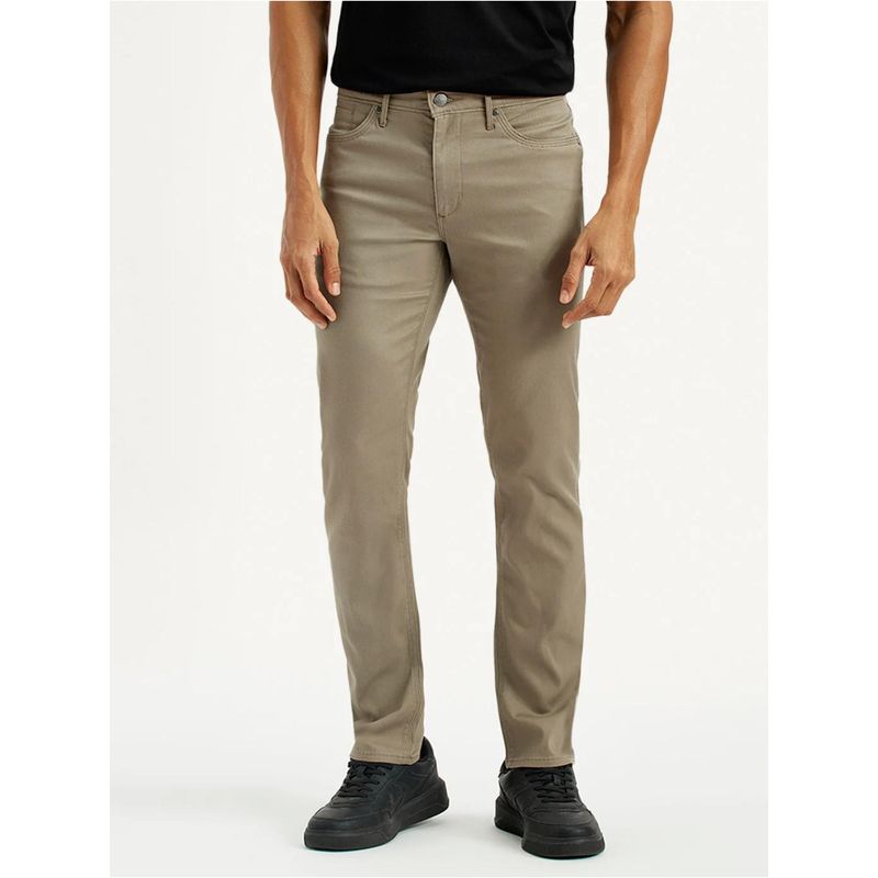 Levi's Mens 511 Slim Fit Light-Brown Jeans (34)