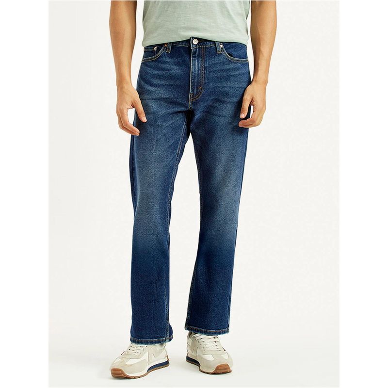 Levi's Mens 513 Slim Straight Fit Dark-Blue Jeans (32)