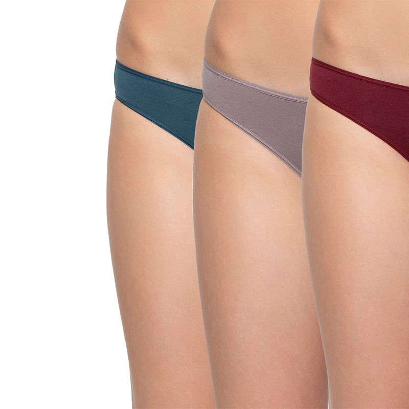 Triumph Stretti Cotton 80 Medium Coverage Mini Brief - Pack Of 3 - Multi-Colour (M)