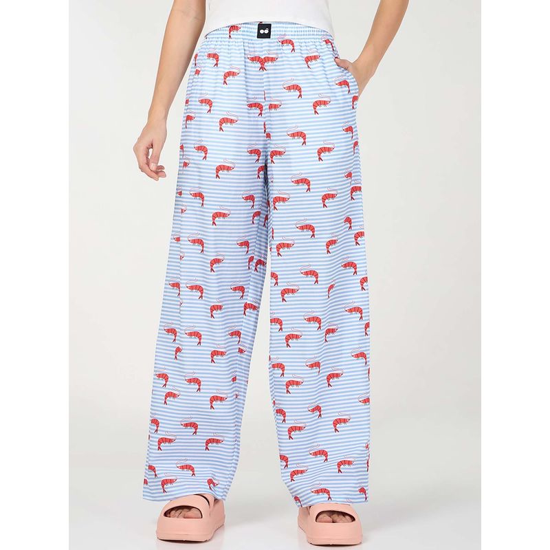 Bewakoof Women Blue Pyjamas (L)