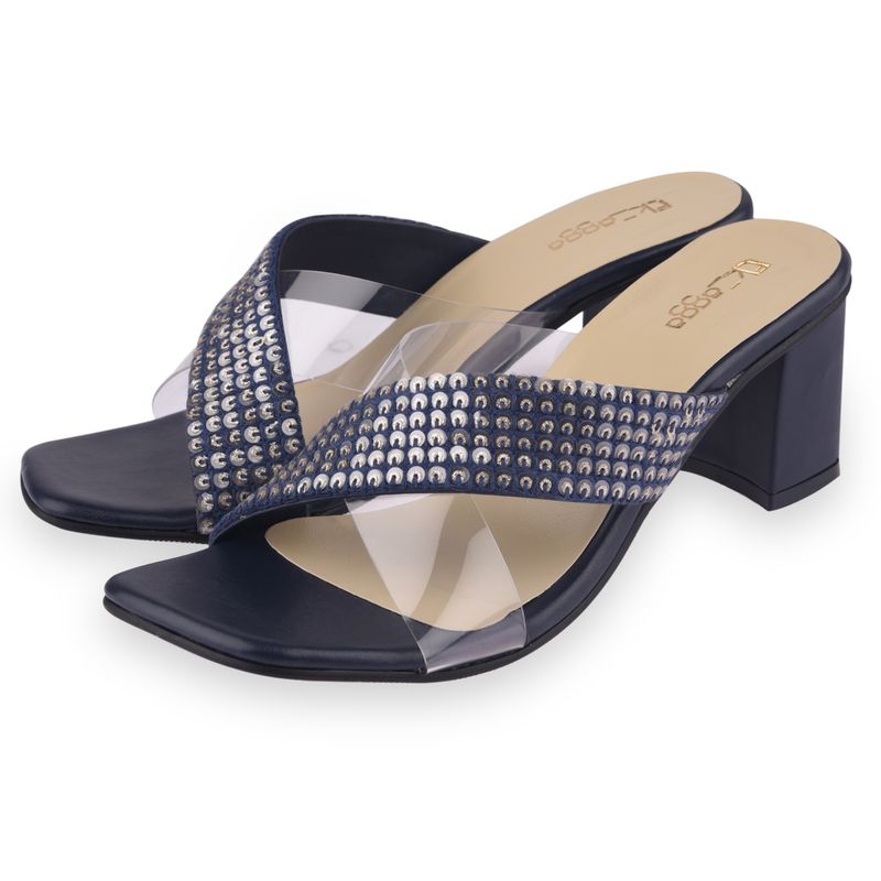 EK_agga Women Navy Blue Heels (UK 3)