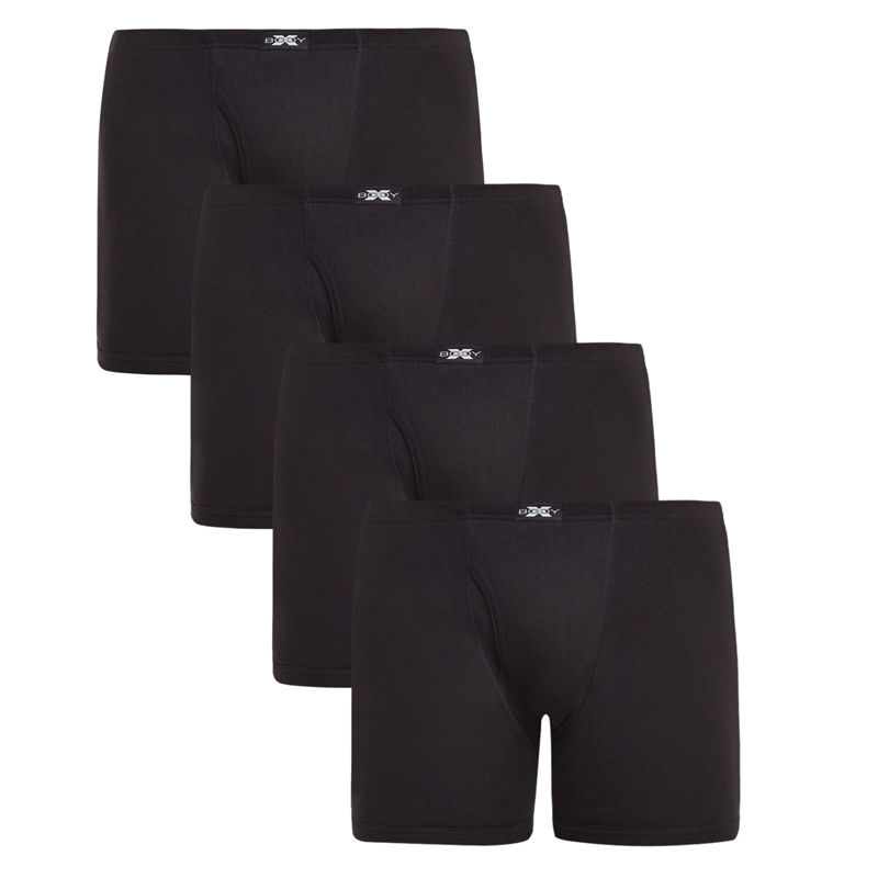 BODYX Pack Of 4 Fusion Trunks In Black Colour (XL)