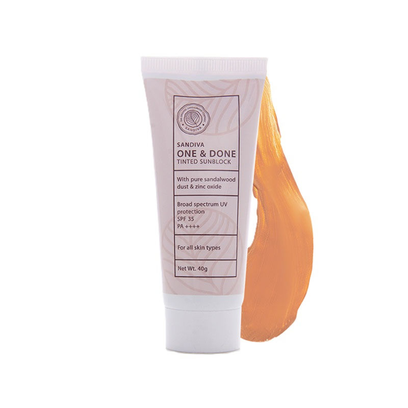 Sandiva One & Done Tinted Sunscreen With Zinc Oxide, SPF 35 PA++++, No White Cast - Tint 11