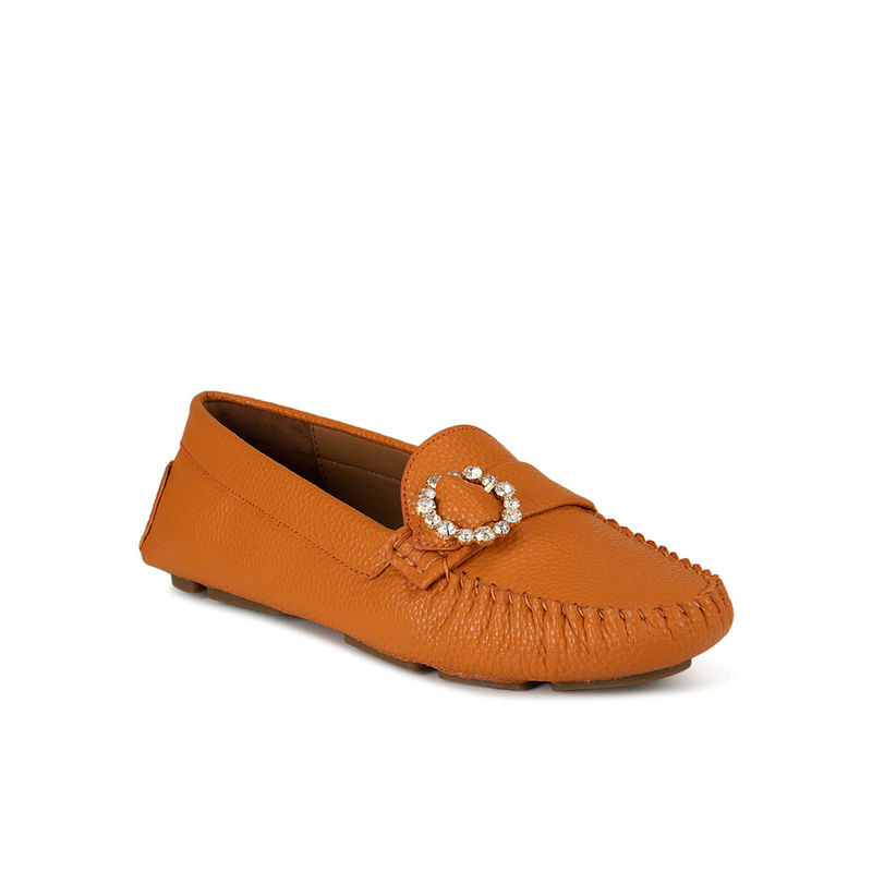 Orange moccasins sales