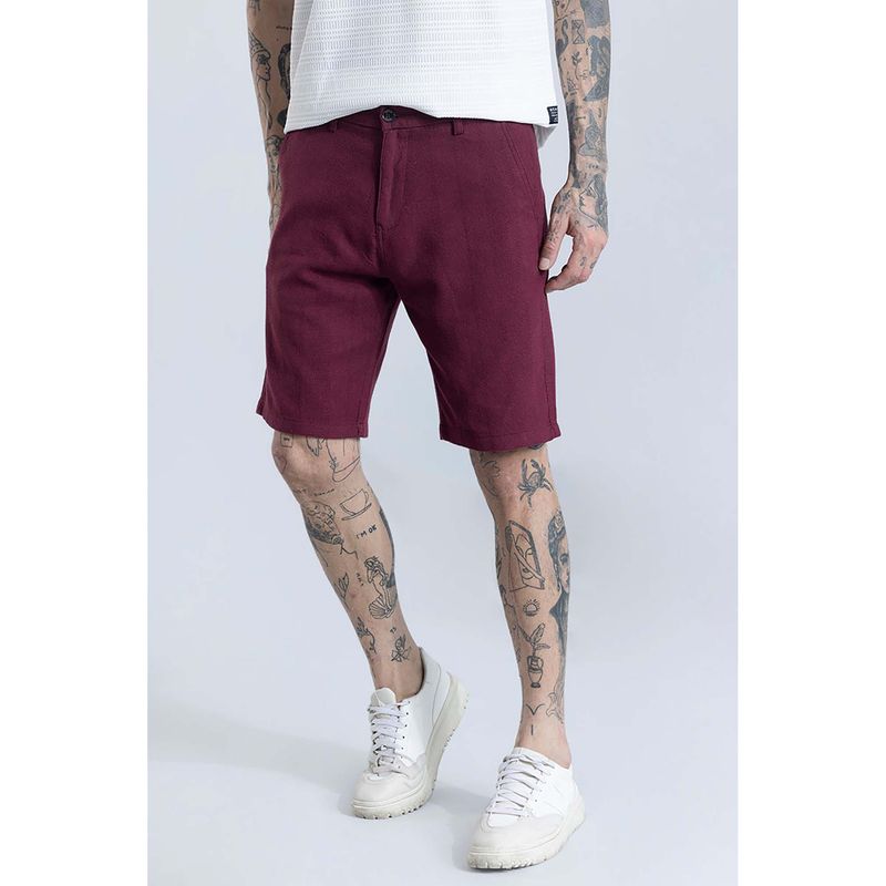 Snitch Streamlined Maroon Shorts (34)