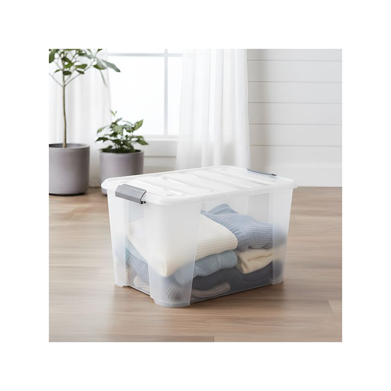 STOR Transparent Stackable Storage Box with Lid (32L)