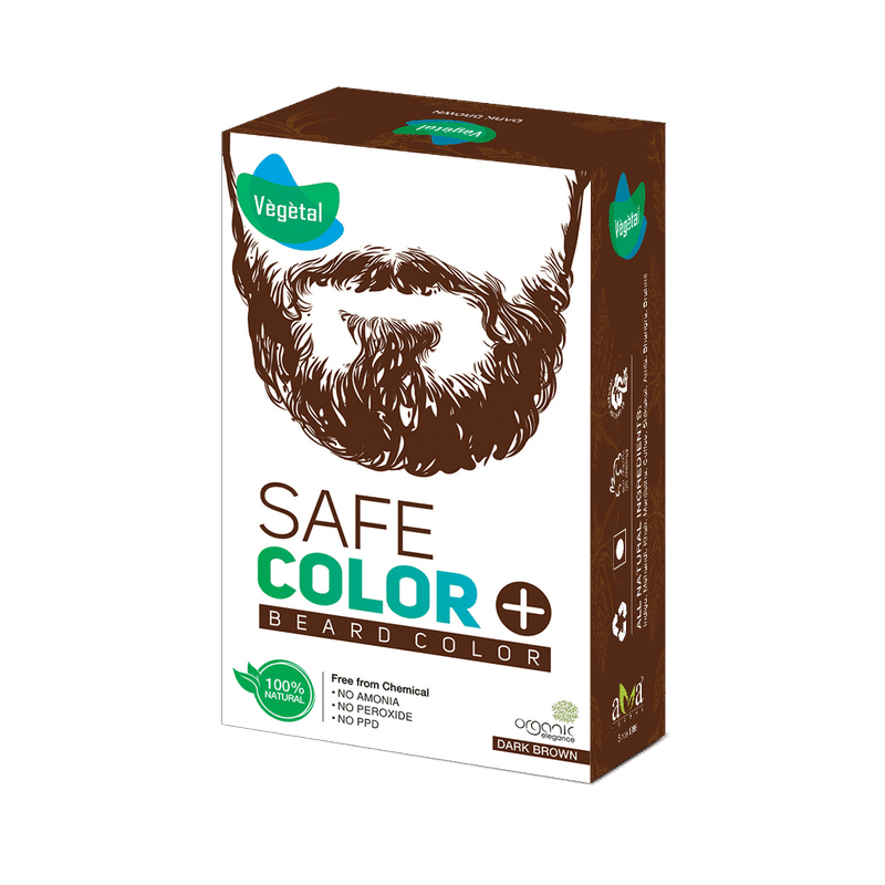 Vegetal Safe Color For Beard - Dark Brown