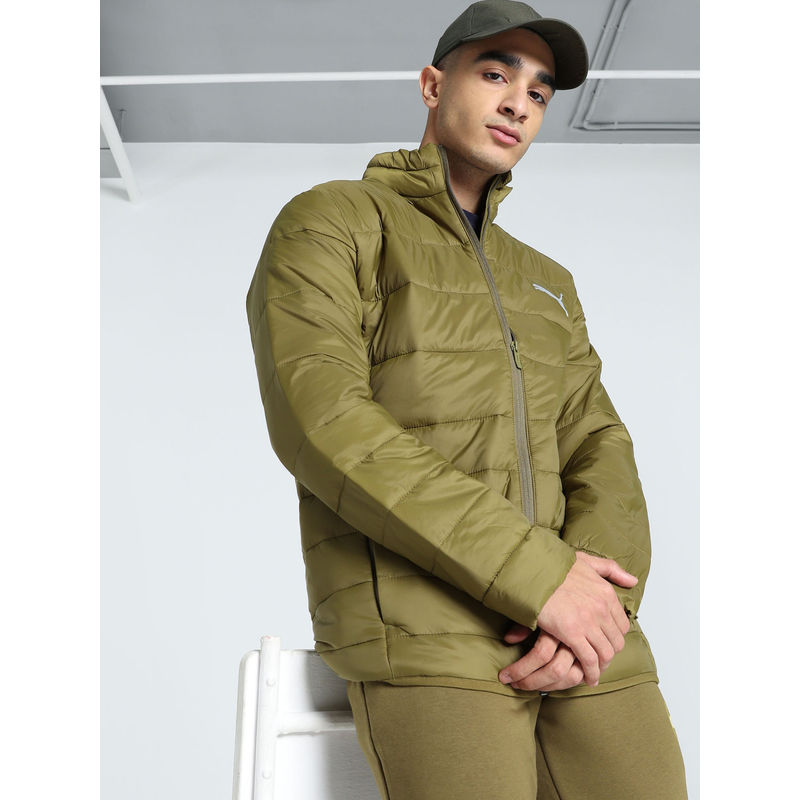 Puma Green Solid Slim Jacket (S)