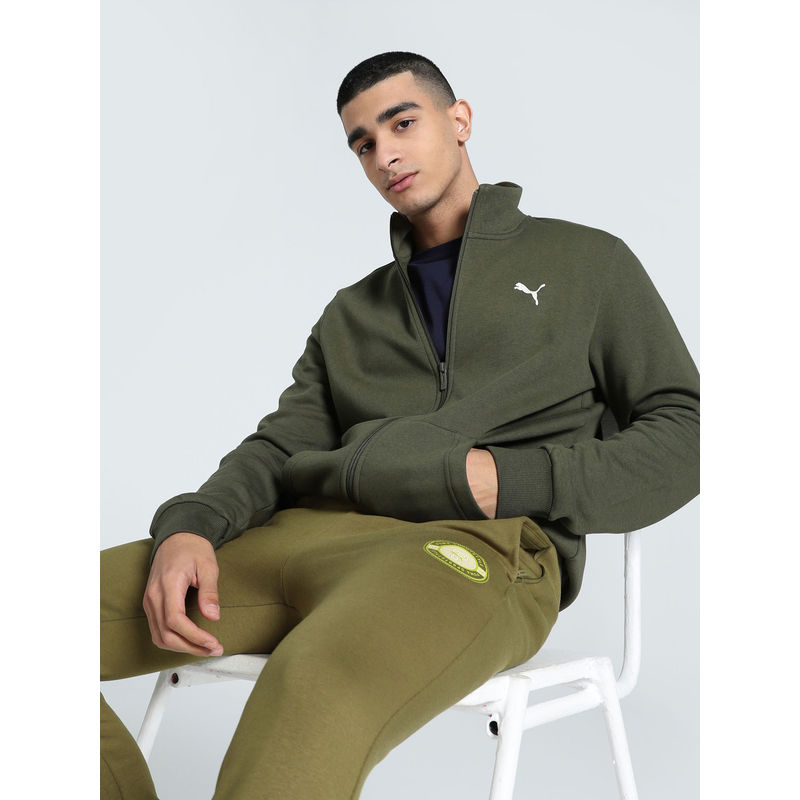 Puma Green Graphic Regular Jacket (S)