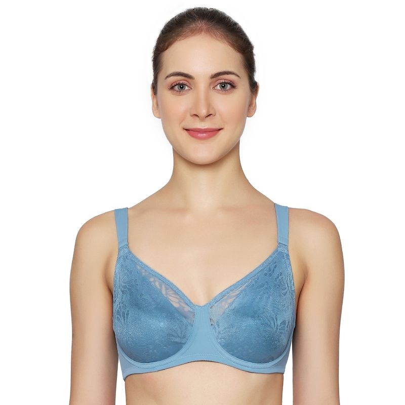 Triumph Minimizer 112 Non Padded Wired Seamless Minimizer Bra Blue