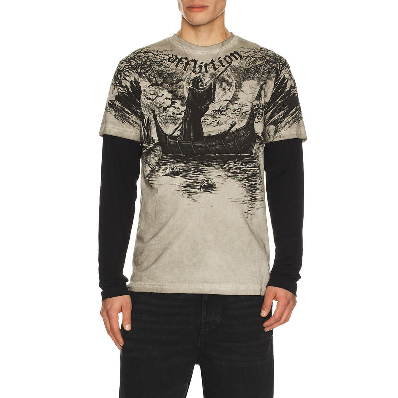 Affliction River Long Sleeve Tee (M)