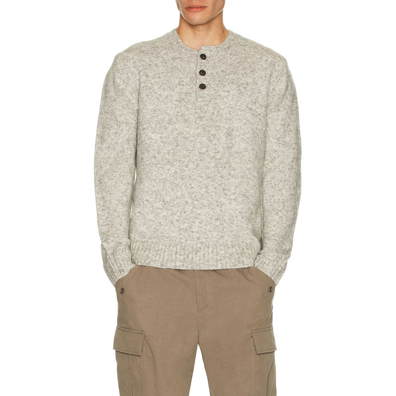 Schott Tri-Blend Henley Sweater (S)