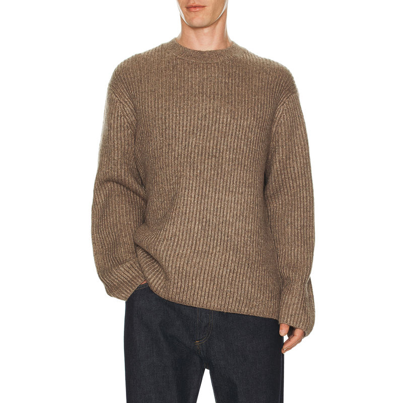 Theory Wool Cotton Long Sleeve Crew Neck Sweater (XL/1X)