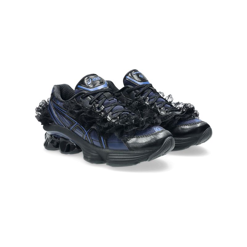 ASICS GEL-KINETIC FLUENT Unisex Black & Blue Sneakers (UK 7)