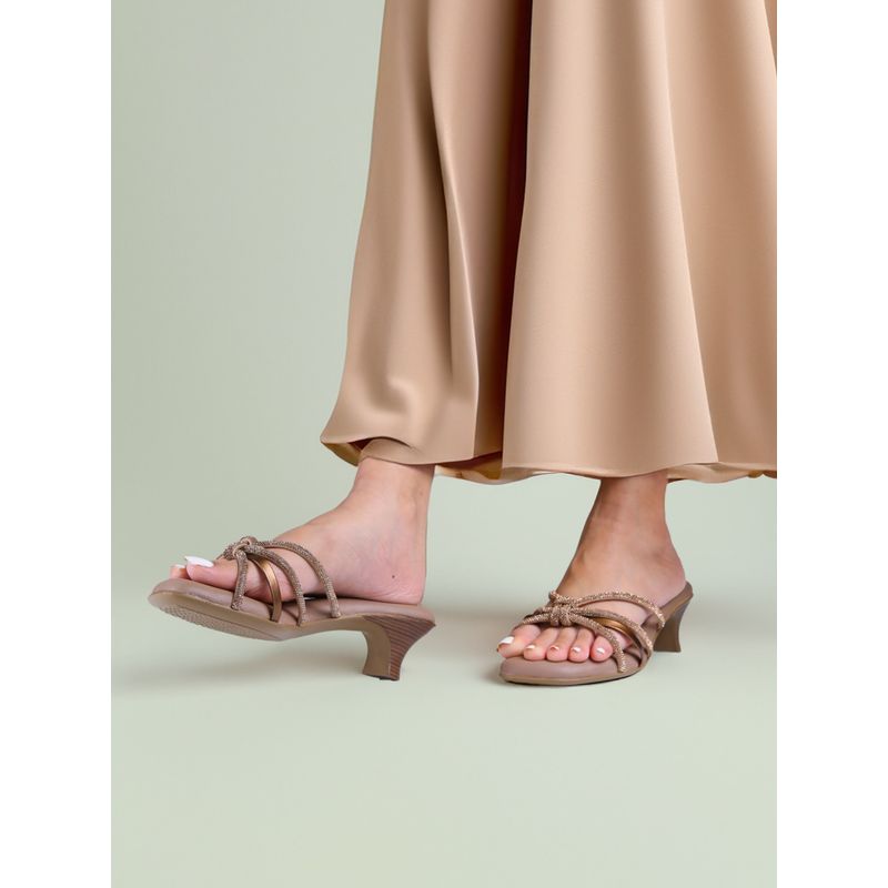 Monrow Andie Bronze Block Heels (EURO 39)