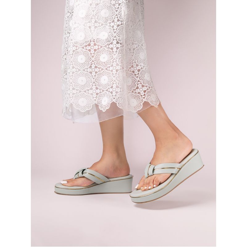 Monrow Aven Green Wedges Heels (EURO 36)