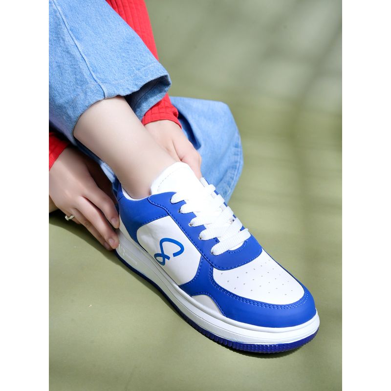 Shoetopia Smart Casual Trendy Blue Sneakers for Women (EURO 36)