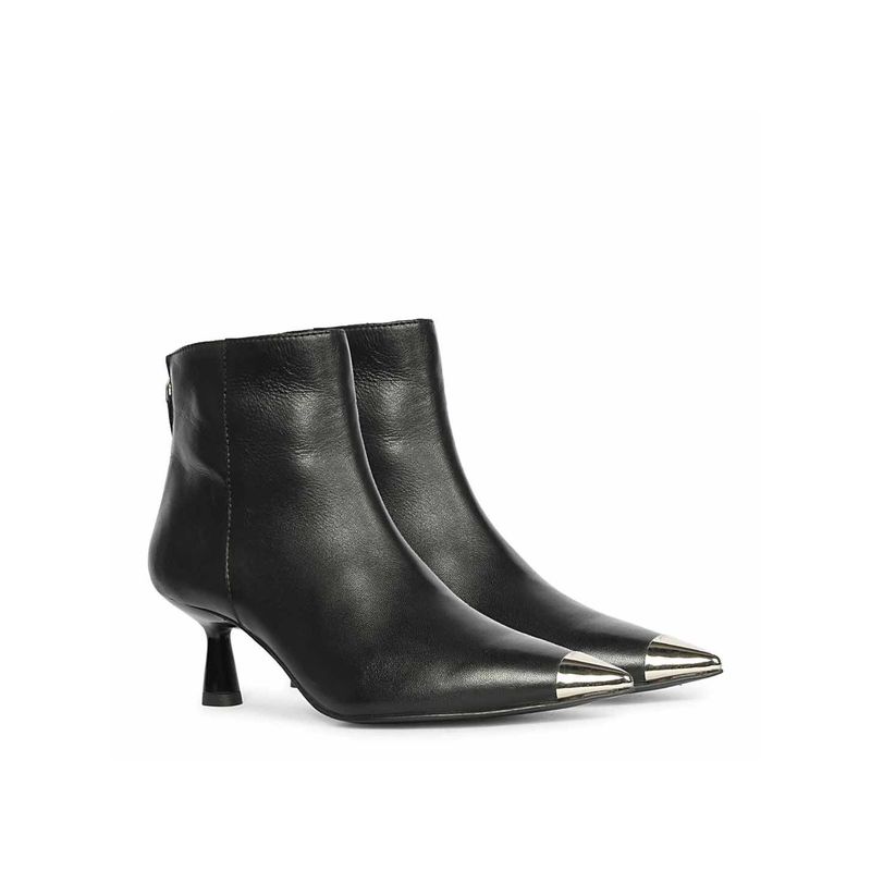 Saint G Women Black Leather Casual Boots (EURO 36)