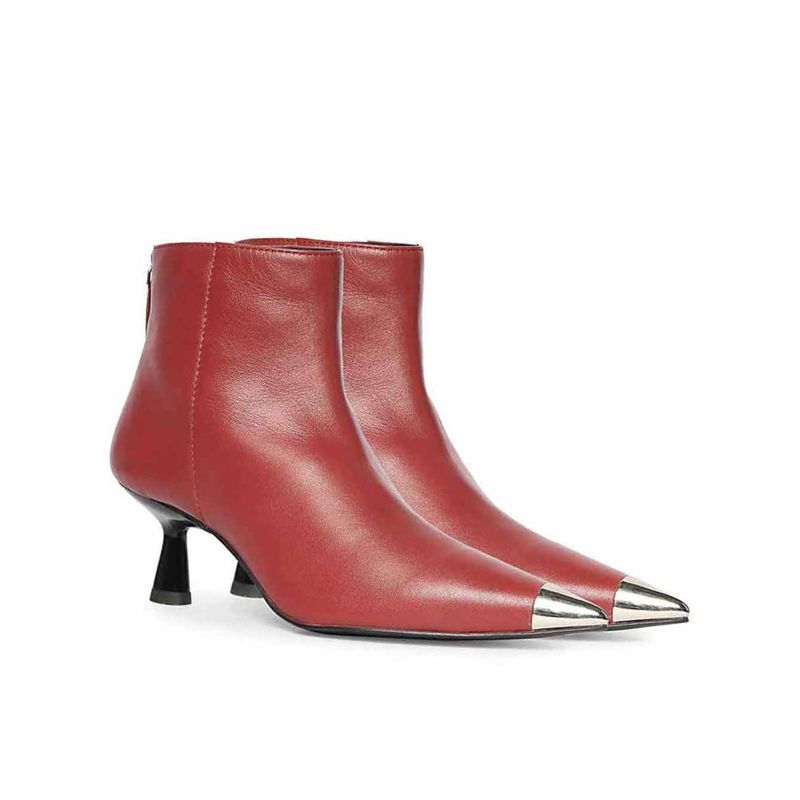 Saint G Women Red Leather Casual Boots (EURO 36)