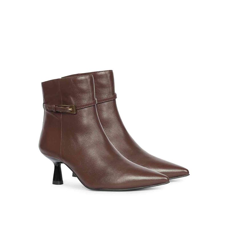Saint G Women Brown Leather Casual Boots (EURO 36)