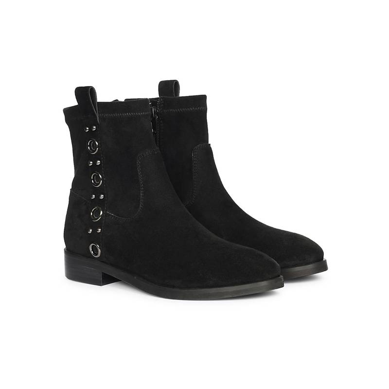 Saint G Women Black Leather Casual Boots (EURO 36)