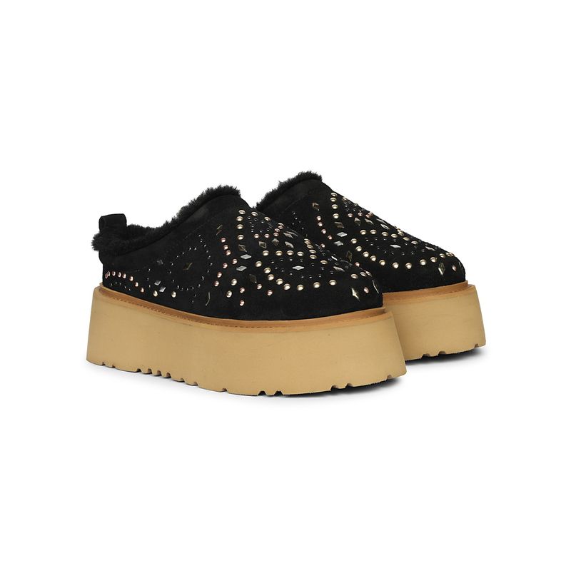 Saint G Women Black Suede Leather Casual Boots (EURO 36)