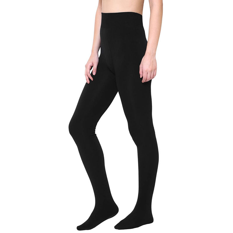 BRACHY Black Full Legs Thigh High Stockings (3XL)