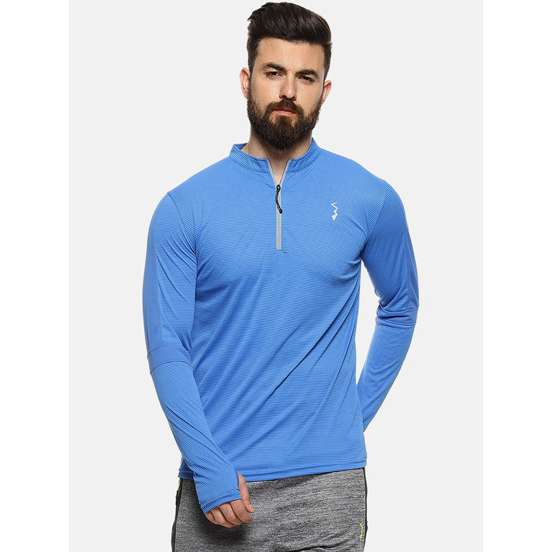 Campus Sutra Men Solid Full Sleeve Activewear & Sports T-Shirt(M)