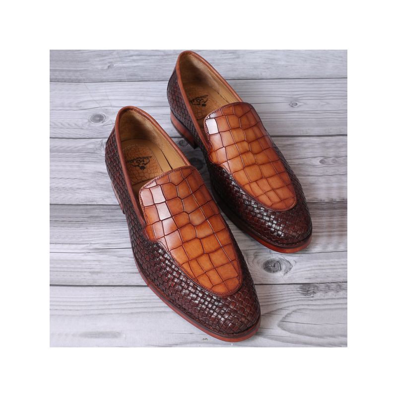 Mille Dollari Romigi Textured Loafers (UK 5)